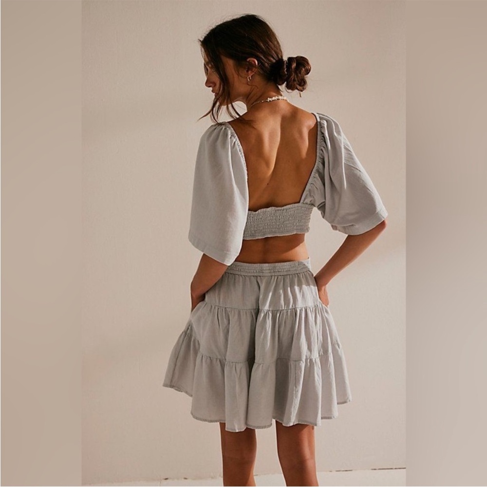 NWT Free People Cross Of Sunlight Mini Dress (M) - Picture 4 of 16